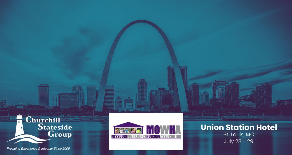 CSGfirst's tweet image. CSG is an exhibitor at the MOWHA Annual Conference in St. Louis, MO at the St. Louis Union Station Hotel.
.
July 28 - 29 
.
#csgfirst #affordablehousing
 #lihtc #moleg #mosafehousing #affordablehousingcrisis #realestate #housingcrisis #affordablehousing #taxexemptbonds