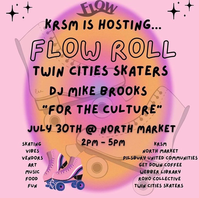 <a href="/kenna_camara/">Shmegular</a> <a href="/mrotzie/">hodel in the streets, chava in the sheets</a> <a href="/deveric/">Eric Versteeg</a> <a href="/FLOWNorthside/">FLOW Northside Arts Crawl</a> <a href="/MyNorthMarket/">My North Market</a> Yes come skate at <a href="/MyNorthMarket/">My North Market</a> 2-5 Saturday! We have skates if you don’t have any!