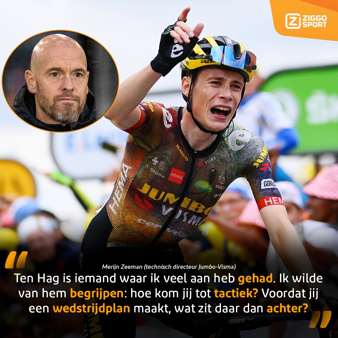 [Ziggo Sport] Merijn Zeeman (technical director Jumbo-Visma) Ten Hag is ...