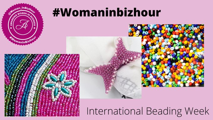 Anitas_Cards_4U's tweet photo. Ladies, alongside all our usual chat info & showcasing the amazing creativity & talent within our #womaninbizhour community, we continue to celebrate #InternationalBeadingweek tonight.
New to our hour? we showcase female entrepreneurs, their business & services - come &meet us https://t.co/3crV7L84cx