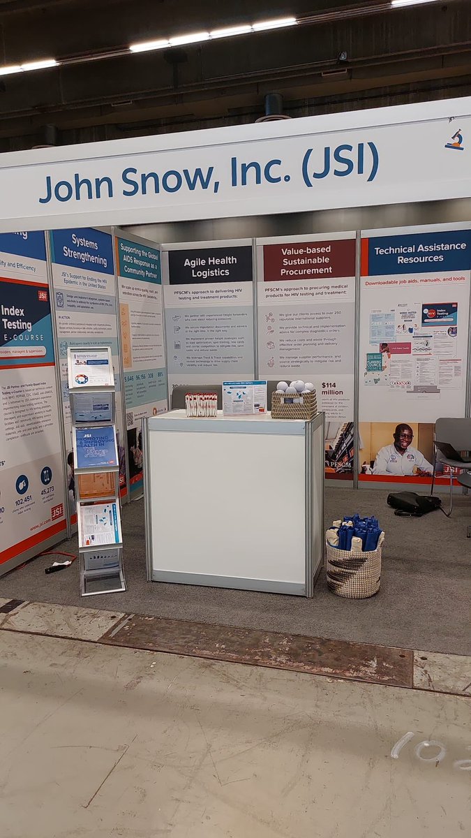 JSIhealth's tweet photo. We’re getting prepped and ready for #AIDS2022! Come and find us tomorrow at Booth 1020 to learn more about our #HIV work around the world. #JSIatAIDS2022 https://t.co/ypG4ABVPni