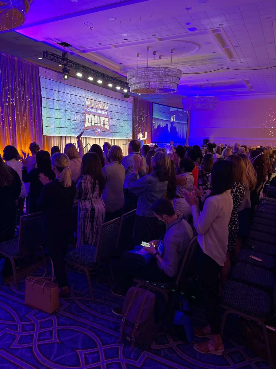 mkdm's tweet photo. Standing room only for @kim_becking —and a standing ovation for all the #changemakers here who make good news happen #BridgeConf22 https://t.co/syeoP3PUhT