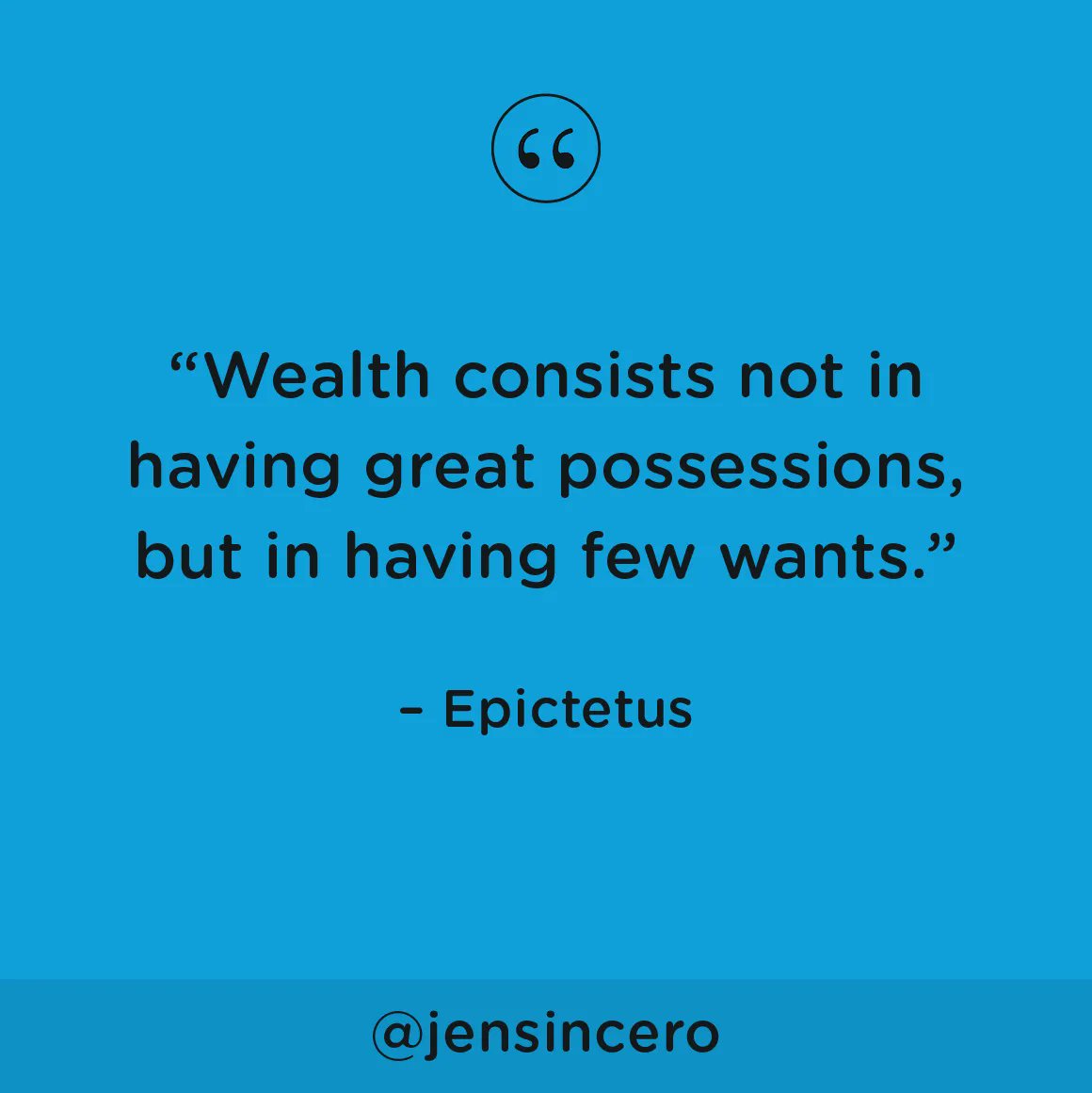 JenSincero's tweet photo. Being wealthy means having the resources to provide yourself with everything you need, and desire, to share your gifts with the world as your biggest, badassiest self. #youareabadass #QOTD #ThursdayMotivation #ThursdayThoughts https://t.co/pphphQ6KgQ