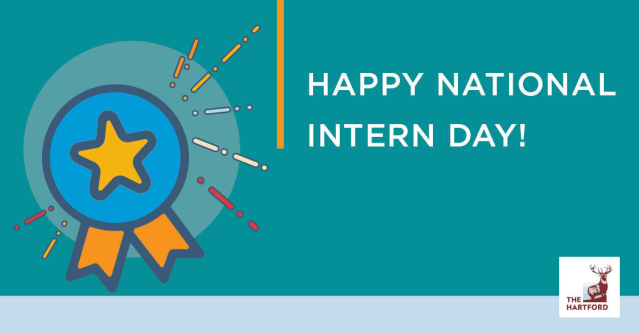 FinServFem's tweet photo. The Hartford wishes all of its current summer interns a Happy National Intern Day! Thank you all for choosing to spend your summer with us. We thank you for your contributions &amp; can't wait to see all you achieve! https://t.co/2KhheBVWfh #iwork4thehartford https://t.co/rGCWnGml1B https://t.co/F0pLV49rzt