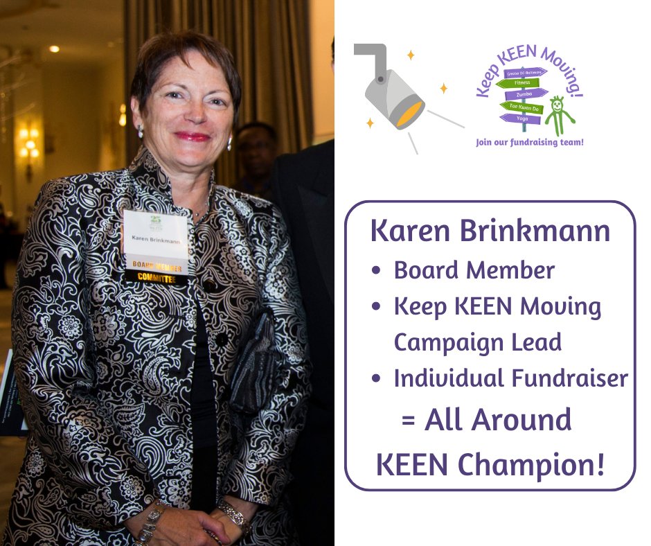 KEENGreaterDC's tweet photo. Special shout out to KEEN Board Member Karen Brinkmann!
Karen is spearheading our Keep KEEN Moving campaign and has already raised $2,300 herself! You can help her reach her personal goal here: https://t.co/pYyzCXxOxM
#thankfulthursday #KEENGDC https://t.co/2mOxWktuU5