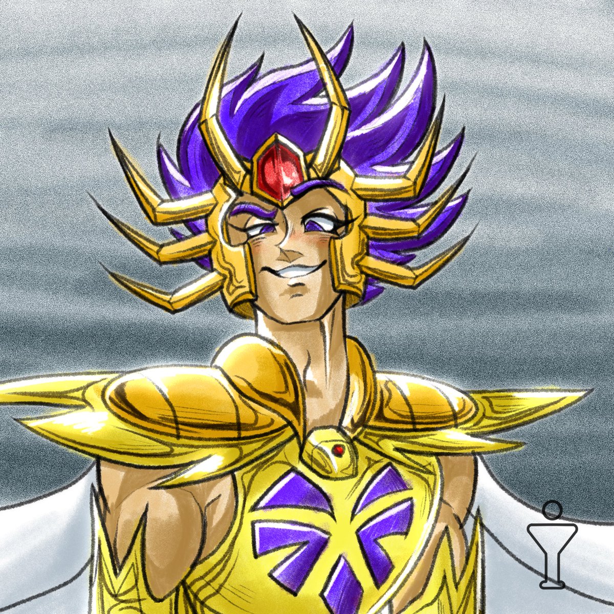 Sapience54's tweet image. Tried something new #cancerdeathmask #saintseiya