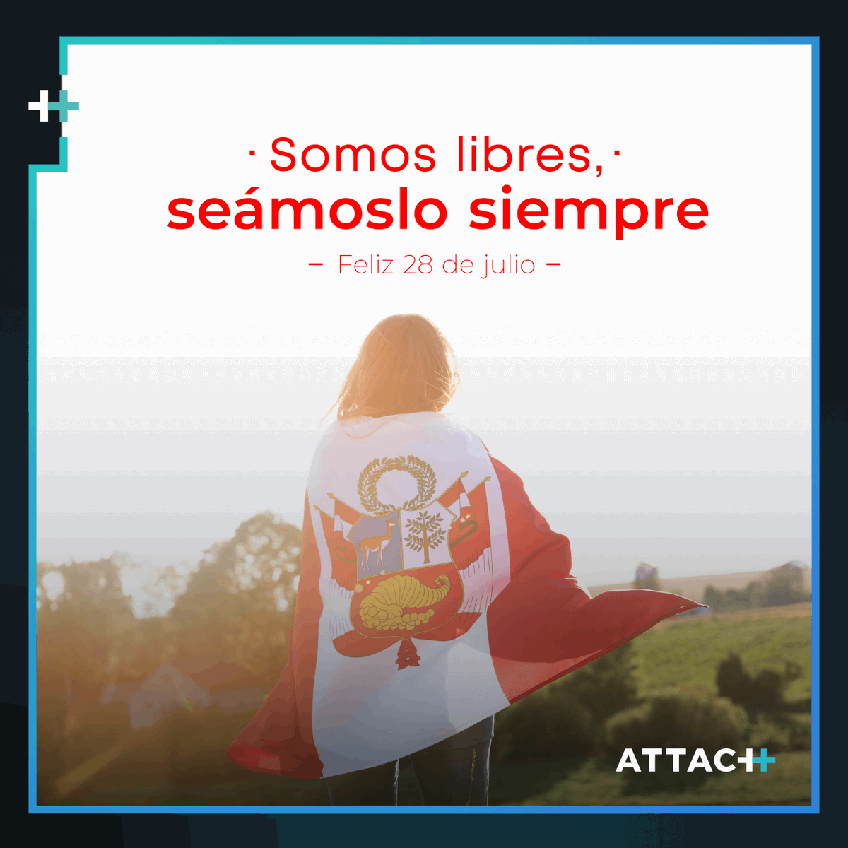 Attachconsultor's tweet photo. ¡Feliz día Perú!

Queremos felicitar a todos nuestros colaboradores en Perú por su día de la independencia.

¡Feliz 28!  ¡Feliz 201 años! 

#fiestaspatrias #felizdíaperú #feliz28 #Perú https://t.co/z5tyFpoCzr