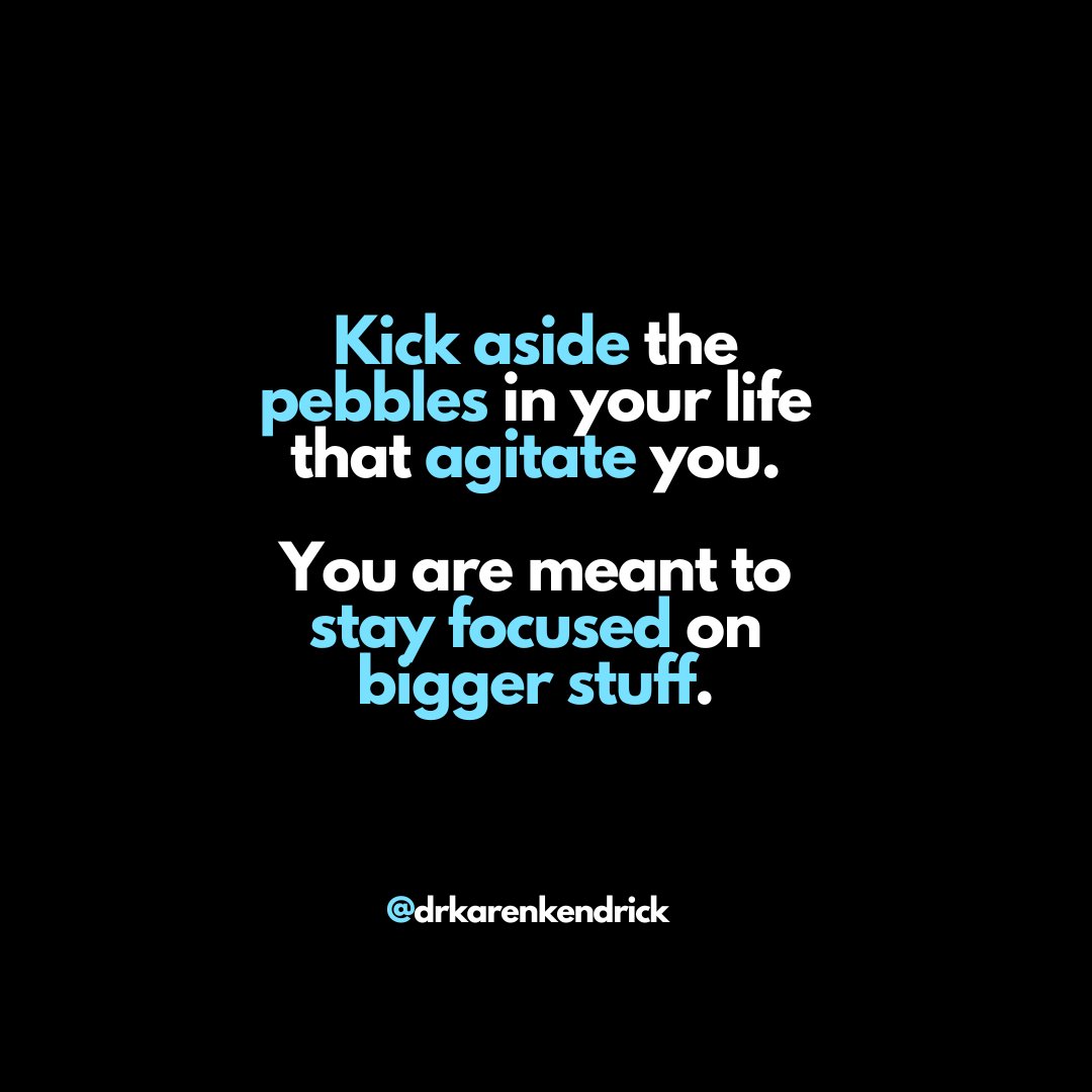 DrKarenKendrick's tweet image. Don't lose your passion or play small in life by getting bogged down with things that don't really matter much.