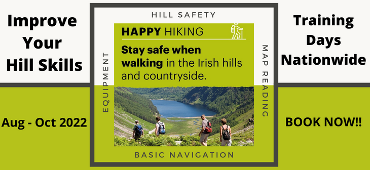 MountainIrl's tweet photo. Our Happy Hiking Hill Skills Days (August - October 2022)

List of venues, dates and to book for €10: https://t.co/wQljXC1LkL  

About Happy Hiking: https://t.co/JYhzpULhge

#mountaineeringireland #HappyHiking #skills #skillsdevelopment #navigation #mapreading #safety #equipment https://t.co/BITdNdFZzQ