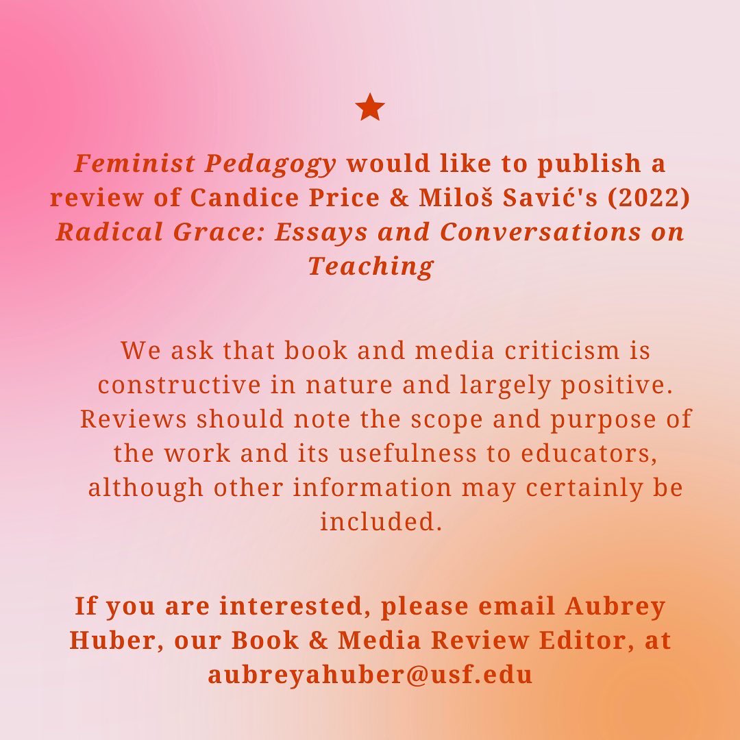 If you are interested in reviewing this book, please email Aubrey Huber, our Book &amp; Media Review Editor, at aubreyahuber@usf.edu