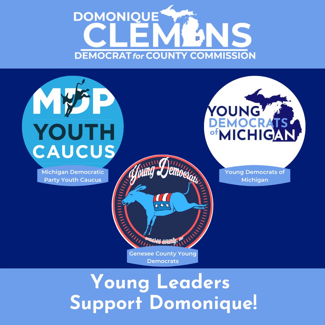 VoteClemons's tweet photo. Young Leaders support Domonique! #RepresentationMatters #VoteClemons #YoungGetsItDone https://t.co/YglAwMbeUJ