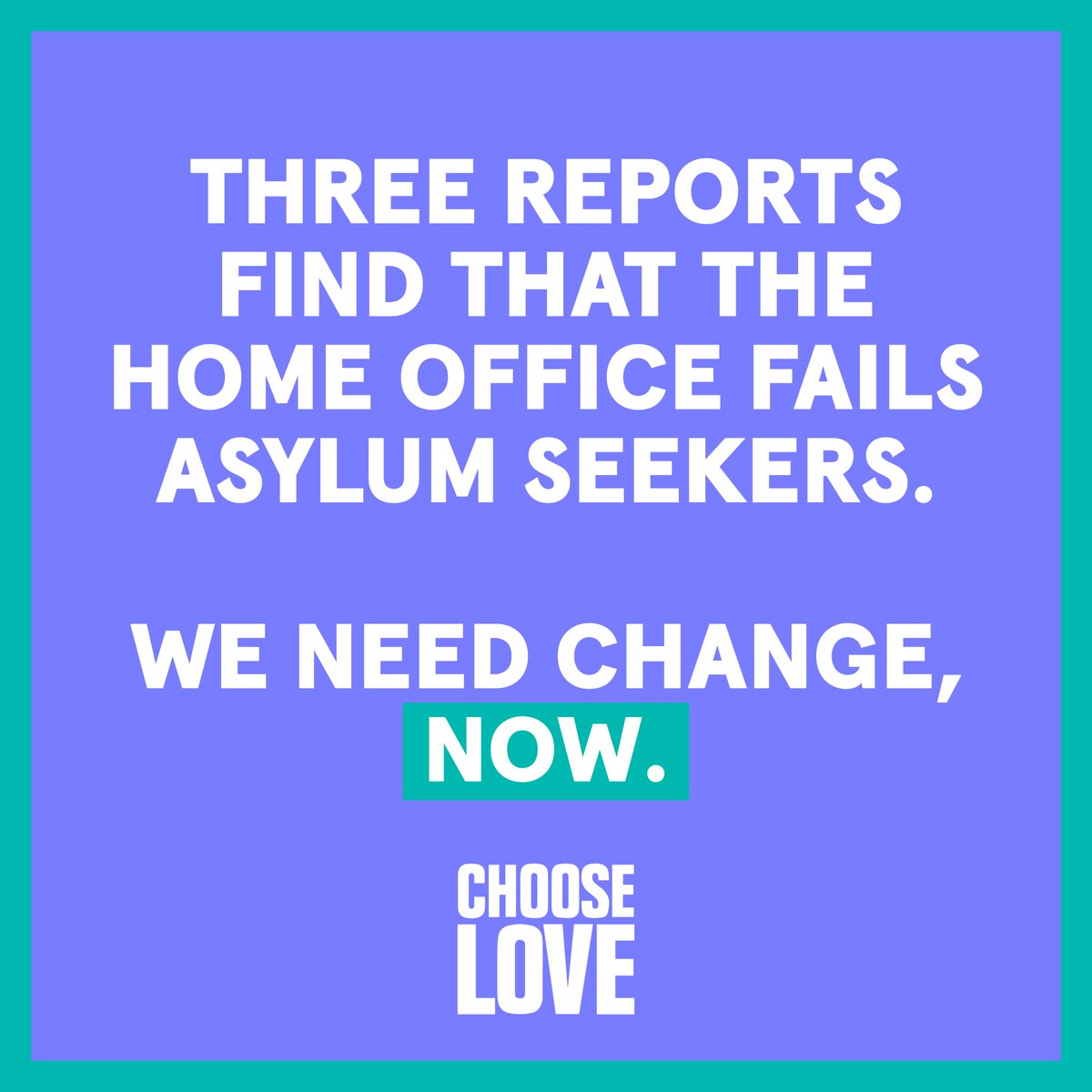 chooselove's tweet image. Last week, three reports were published on #immigration in the UK.

While they focussed on different areas, each highlighted one key message: that the UK’s #AsylumSystem is broken and needs urgent change.

A thread 🧵