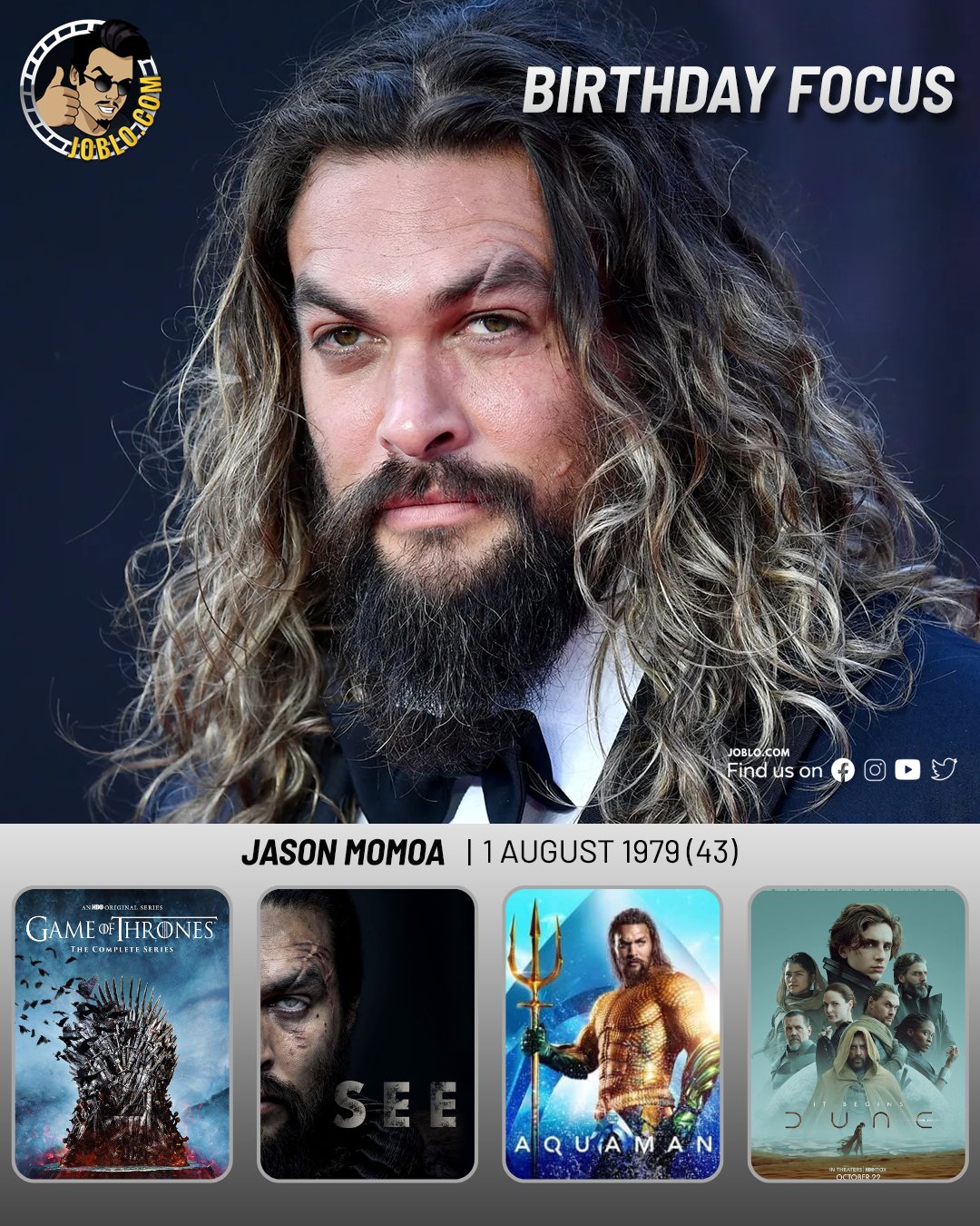 Happy birthday Jason Momoa!  