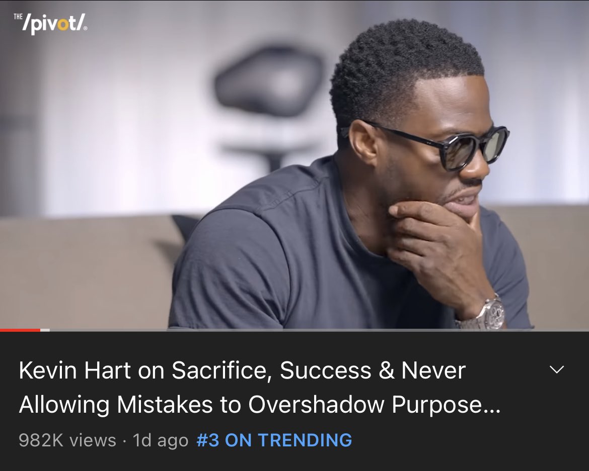 Trending #3 @YouTube, appreciate the love! Tap in now… youtu.be/_alcE8PfzbI @KevinHart4real @Realrclark25 @FredTaylorMade @OfficialCrowder