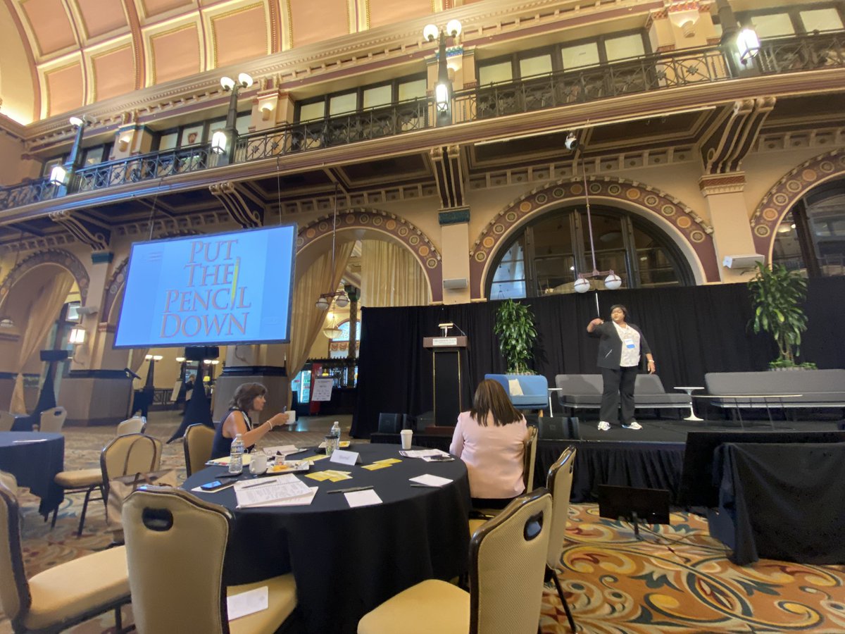 Challenge from Dominique Anderson from <a href="/PCStrategy_/">Populace Community Strategy</a> to the design community (me included) to put your pencils down ✏️ It’s most important when designing with community to listen first. #WLISummit