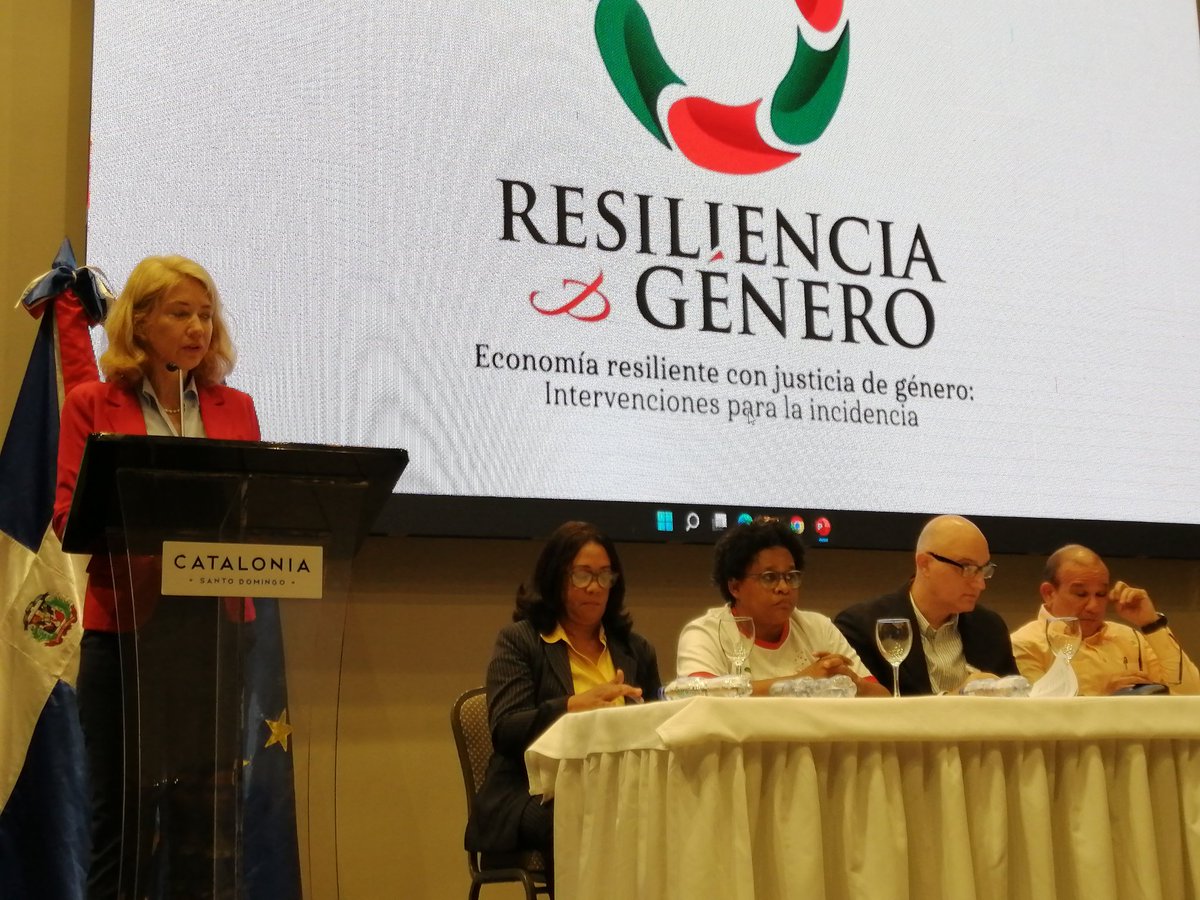 Me complace participar en el acto de cierre del significativo proyecto Economía resiliente con justicia de género en RD <a href="/FES_Caribe/">FESCaribe</a> <a href="/IsaPavel/">Pável Isa Contreras 🇩🇴</a> <a href="/EmbUEenRepDom/">Raúl Fuentes Milani</a> <a href="/CambioClimaRD/">Cambio Climático de la República Dominicana</a>