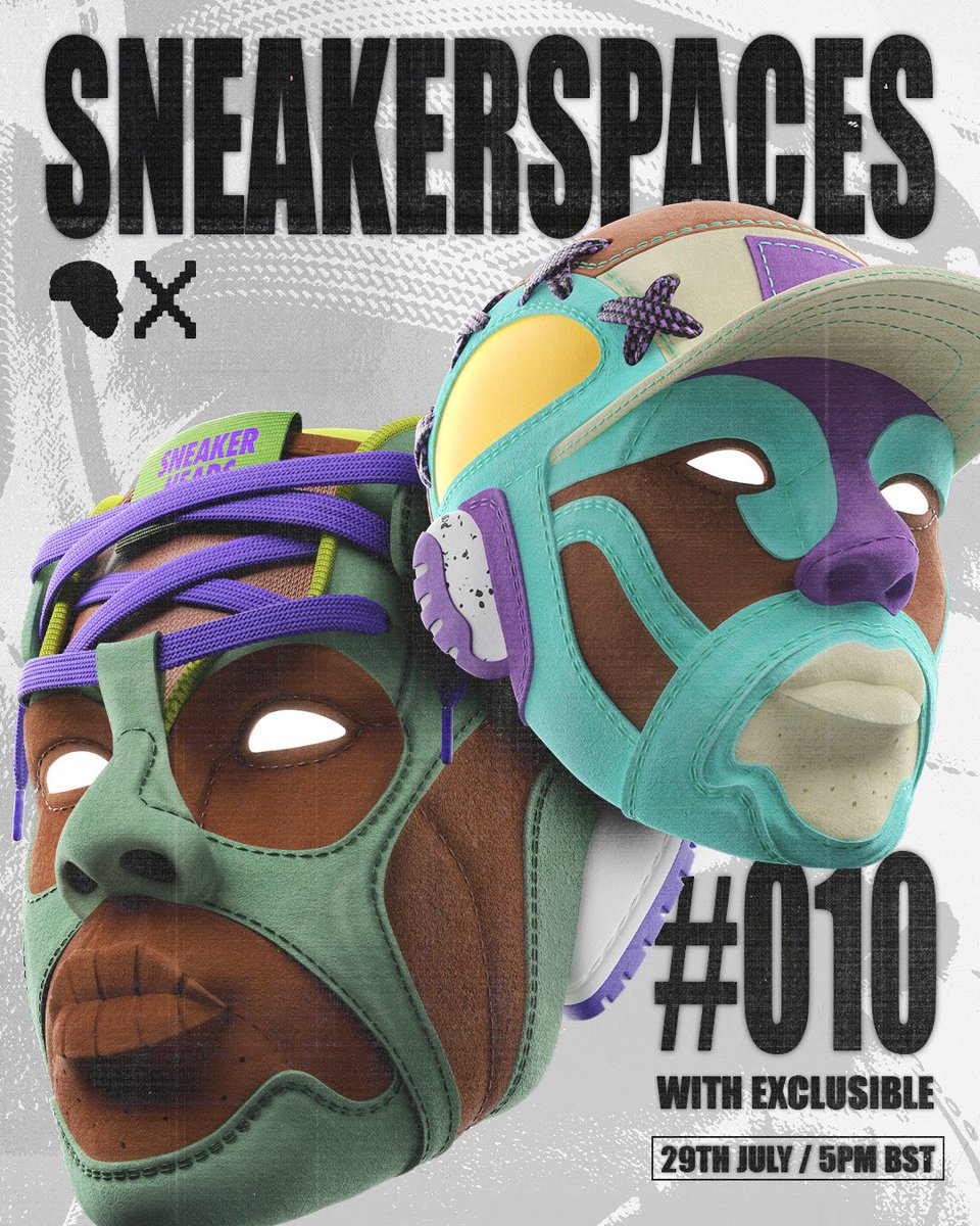 sneakerheadsoff's tweet photo. Join us tomorrow for Sneaker spaces #010 with premium curated web3 platform and digital brand @exclusible 

When: July 29th 12pm EST (5pm BST) 
Where: https://t.co/Xr7ri86mND https://t.co/3IoMQPcw4F