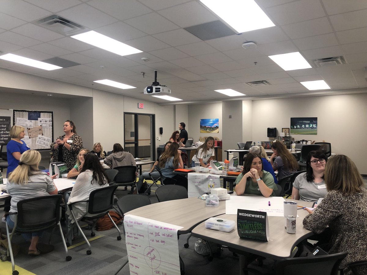 ⁦<a href="/WaxahachieISD/">Waxahachie ISD</a>⁩ elementary 1st and 2nd year teachers are working with their mentors to create norms for the school year. We have lots of excitement in the room! ⁦<a href="/hachienorthside/">Northside Elementary</a>⁩ ⁦<a href="/WedgeworthES/">Wedgeworth Elem</a>⁩