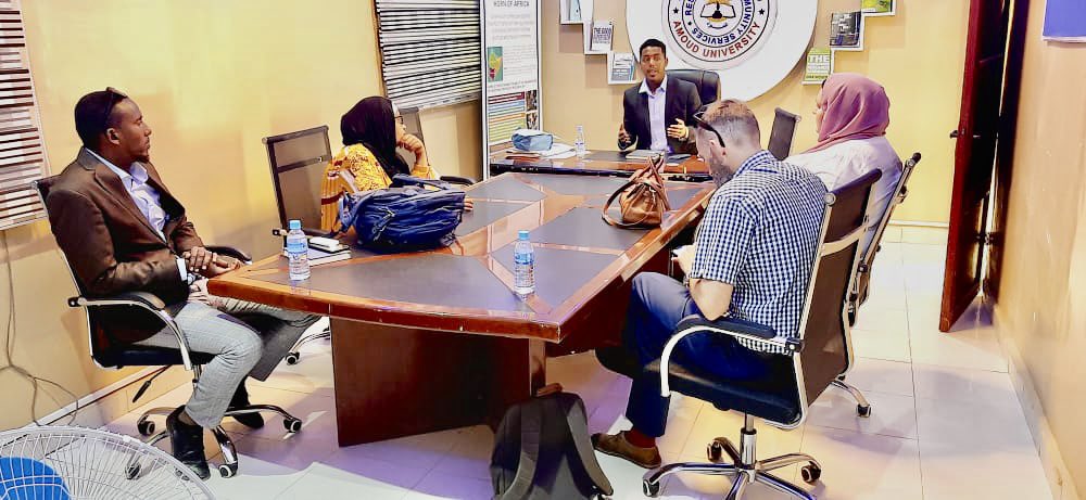 AmoudUniversity's tweet photo. A delegation from the King’s College London, paid a visit to Amoud University College of Health Sciences, the delegation welcomed by Director of Research and Community Services, AUCHS. https://t.co/sp2nc1nHtM