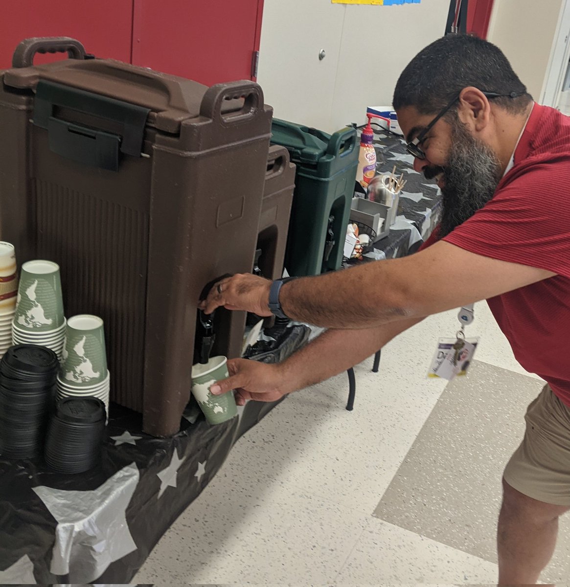 Thank you for the much needed coffee break this morning.  A well placed coffee station is the key to a successful workshop!  <a href="/thespian70/">Scott Snyder</a> <a href="/ShipDining/">Лука Ленкевич</a> #KTIsummit #KTIGooseChase