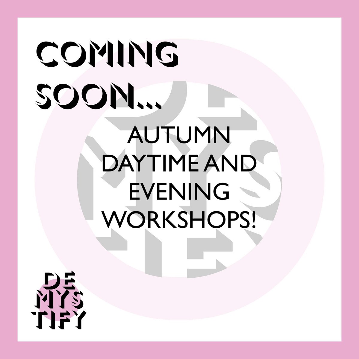 COMING SOON...

#Demystify #actingworkshops #workingclass