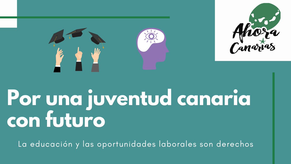 💡¿Sabes qué? 

📊 El paro juvenil en #Canarias es del 42,27%, es decir, casi la mitad de las personas menores de 25 años están desempleadas en segundo trimestre del 2022. 👥

Pueden tener FP, grados, másteres que no encuentran trabajo en su tierra, no hay oportunidades. 🎓

⬇️