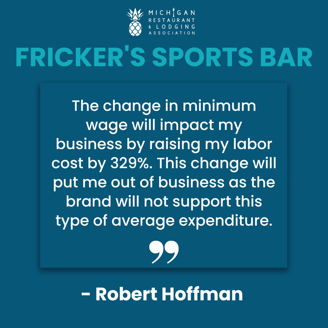 MI Restaurant & Lodging Assoc. on Twitter "If Michigan's wage for