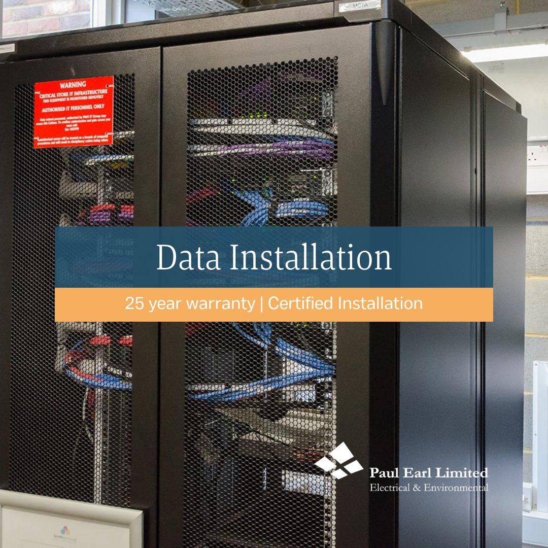 PaulEarlElec's tweet image. We’re certified to install, commission and warranty data systems from all of the leading providers. These include such brands as Leviton, CommScope, Systimax, Excel and many more alongside our trusted partners. Learn more: paulearl.co.uk/services/

#DataInstallation #DataSystems