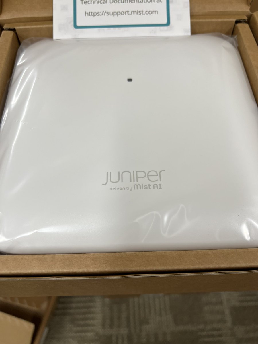 Juniper has finally changed the logo on the new AP45.