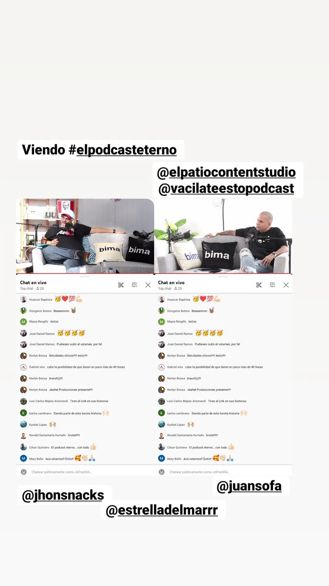 jofranisa's tweet photo. #ElPodcastEterno  demasiado bueno. Temas muy interesante 👏👏👏 https://t.co/exPqwWrLIf