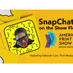 Image for the Tweet beginning: SnapChats on the Show Floor