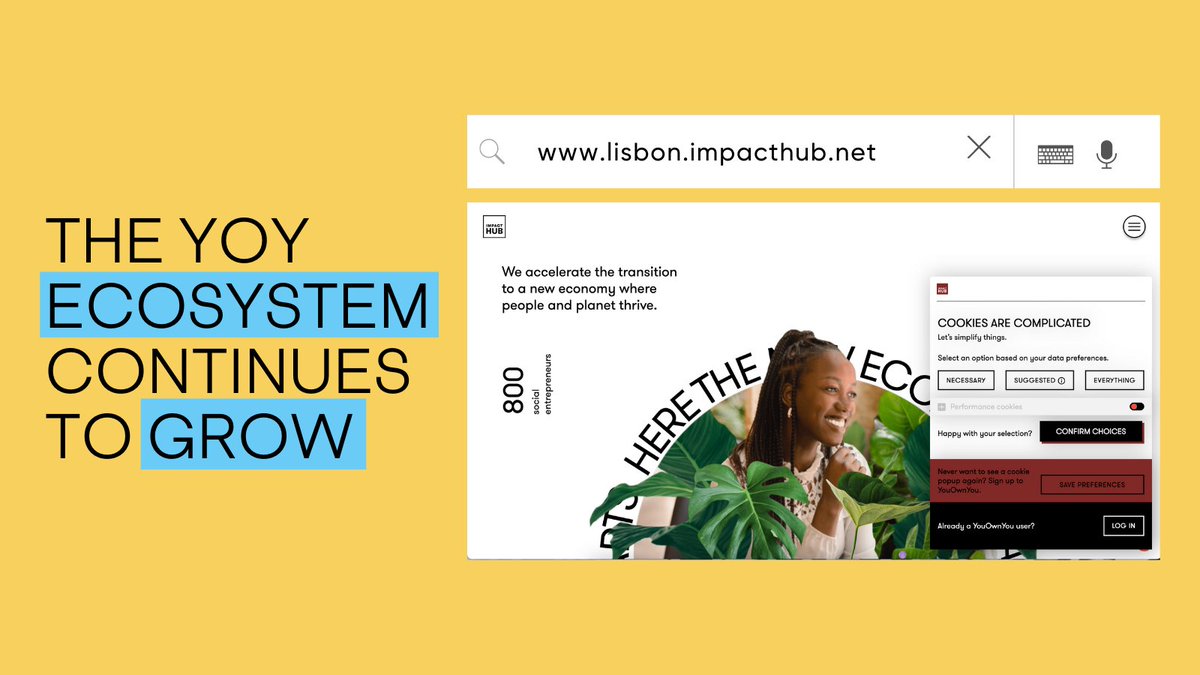 yoycommunity's tweet photo. 📢The Impact HUB (Lisbon) is officially part of the #YouOwnYou ecosystem, using the Consent Management Software. Together, we are making impactful changes to how data ownership works.

🌐https://t.co/B7kqrxGJ45
#privacycompliance #cookies #startups #lisbon #gdpr #sustainability https://t.co/WR4kDMq2cO