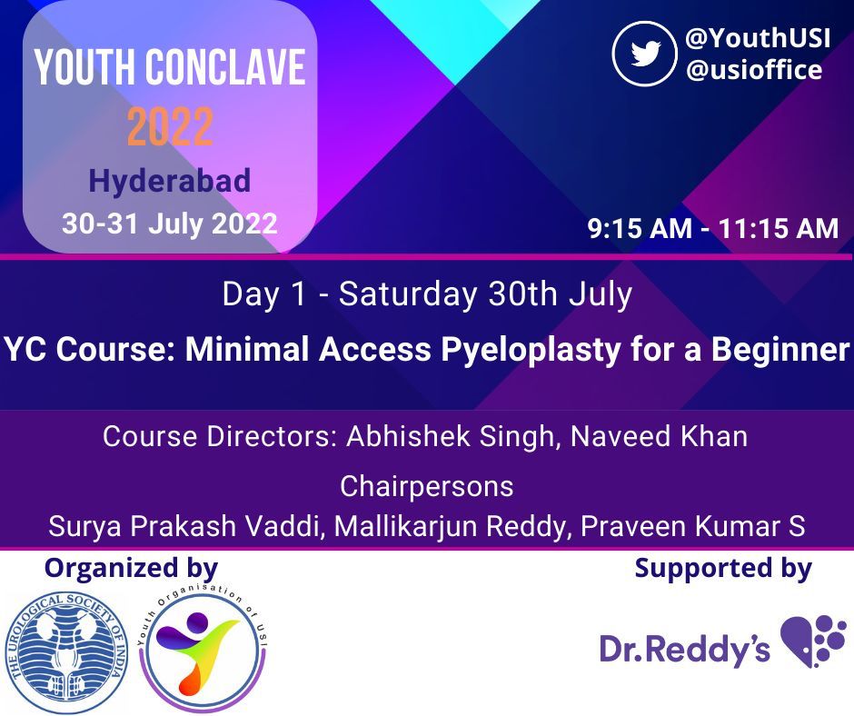 YOUTH conclave - conference for Youth by Youth @usioffice @lkeshav1965 @UroZedman @drragoori @abhisingh82 @AbhijitUrology @adityap_sharma @rbsabnis @drrjrocks @drkarthicknagan @drmilapshah