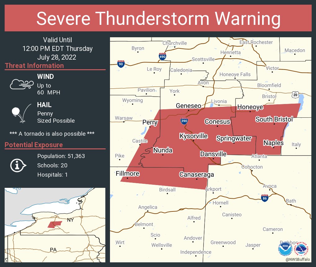 Batavia Daily News on Twitter "RT NWSBUFFALO Severe Thunderstorm