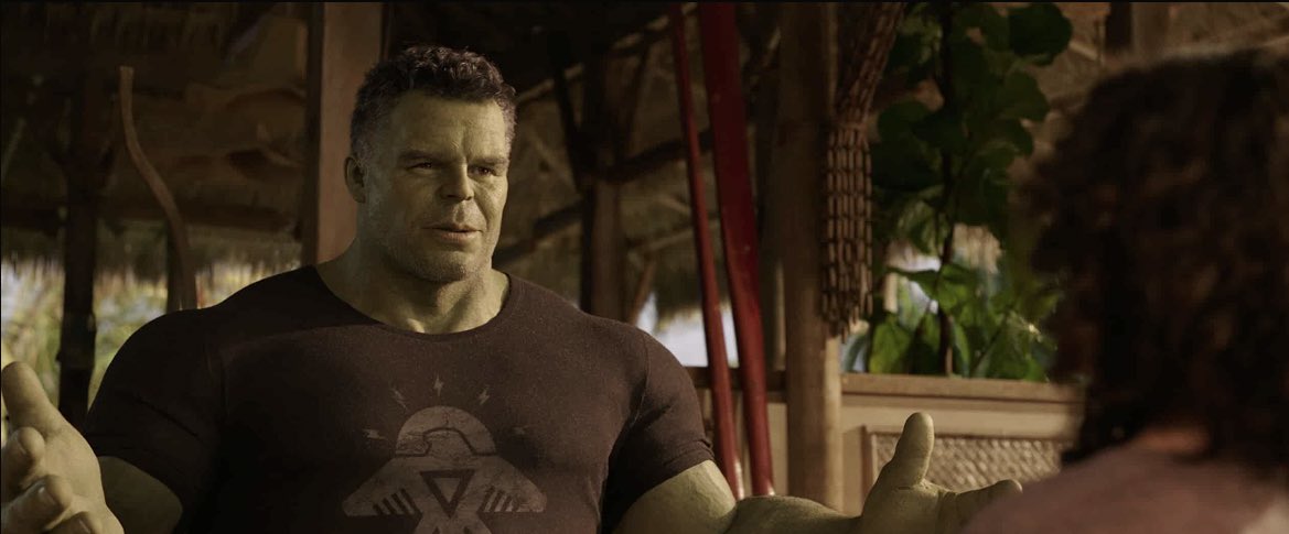 UsUnitedJustice's tweet image. The regression of Hulk in the MCU should be considered a war crime