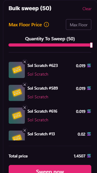 Do quick! ⚠⚠⚠
Some anti SolScratchers are making it expensive for us!!!

😂🤣