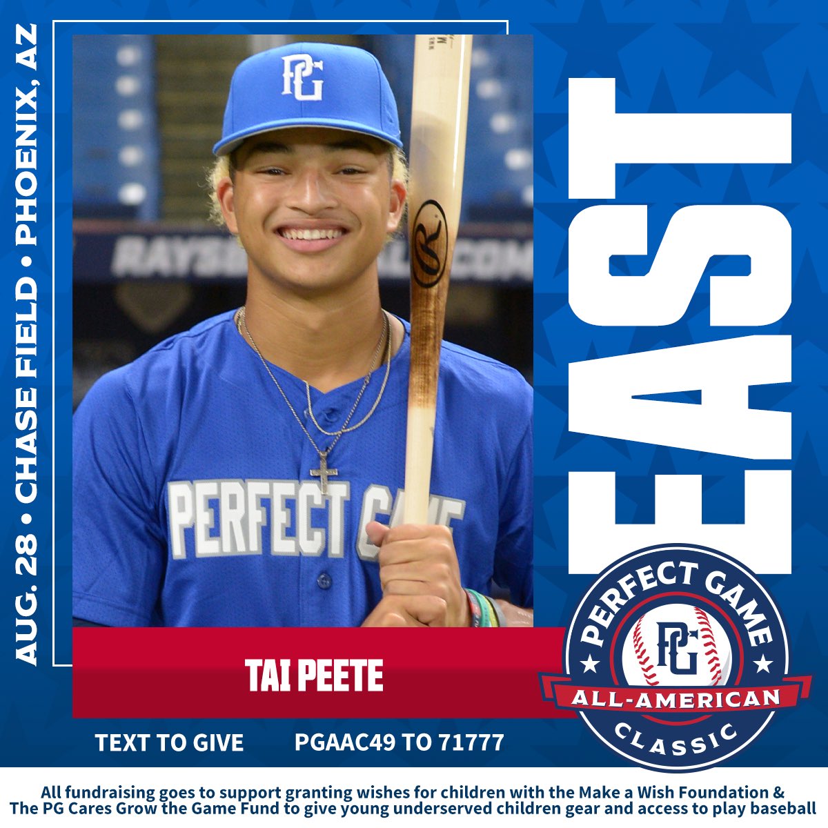 Thank You Perfect Game for inviting me to the 20th Annual All American Game! Also please use the link in my bio to make donations and help with the charity!!!@perfectgameusa @pgallamerican @perfectgamecares #pgaac #growthegame