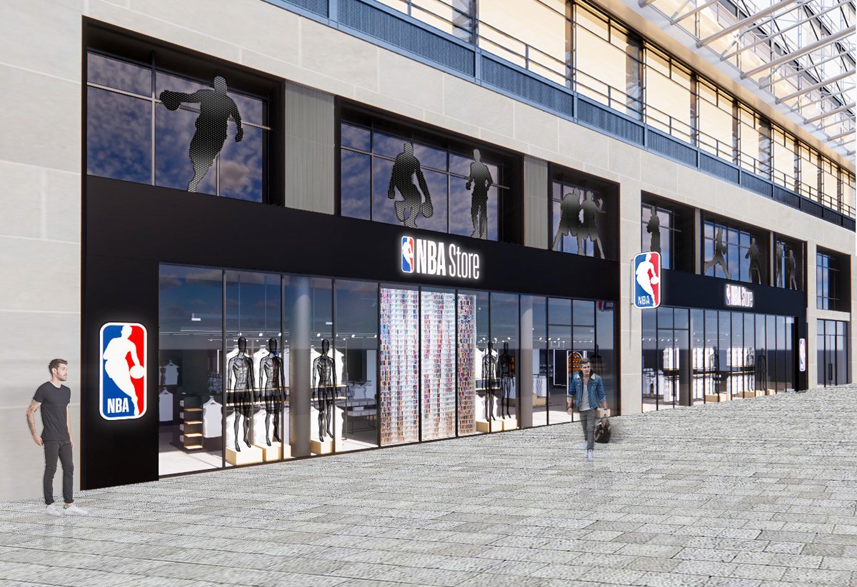 Inside the NBA store during the opening at The Playce on November 3,  News Photo - Getty Images