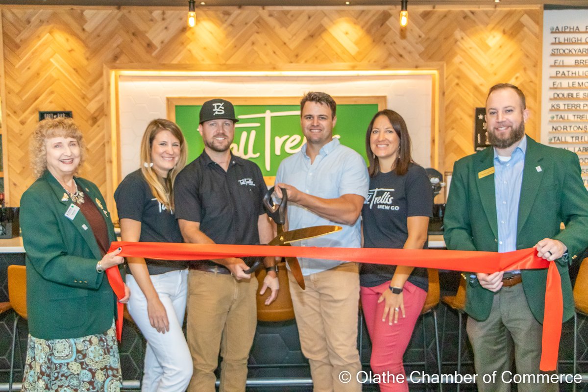 Olathe Chamber (@olathechamber) on Twitter photo What a morning! A huge thanks to <a href="/talltrellis/">Tall Trellis Brew Co.</a> for hosting today's <a href="/OlatheChamber/">Olathe Chamber</a> Coffee and congrats on your Chamber Ribbon Cutting, as well. What a morning! A huge thanks to <a href="/talltrellis/">Tall Trellis Brew Co.</a> for hosting today's <a href="/OlatheChamber/">Olathe Chamber</a> Coffee and congrats on your Chamber Ribbon Cutting, as well.
