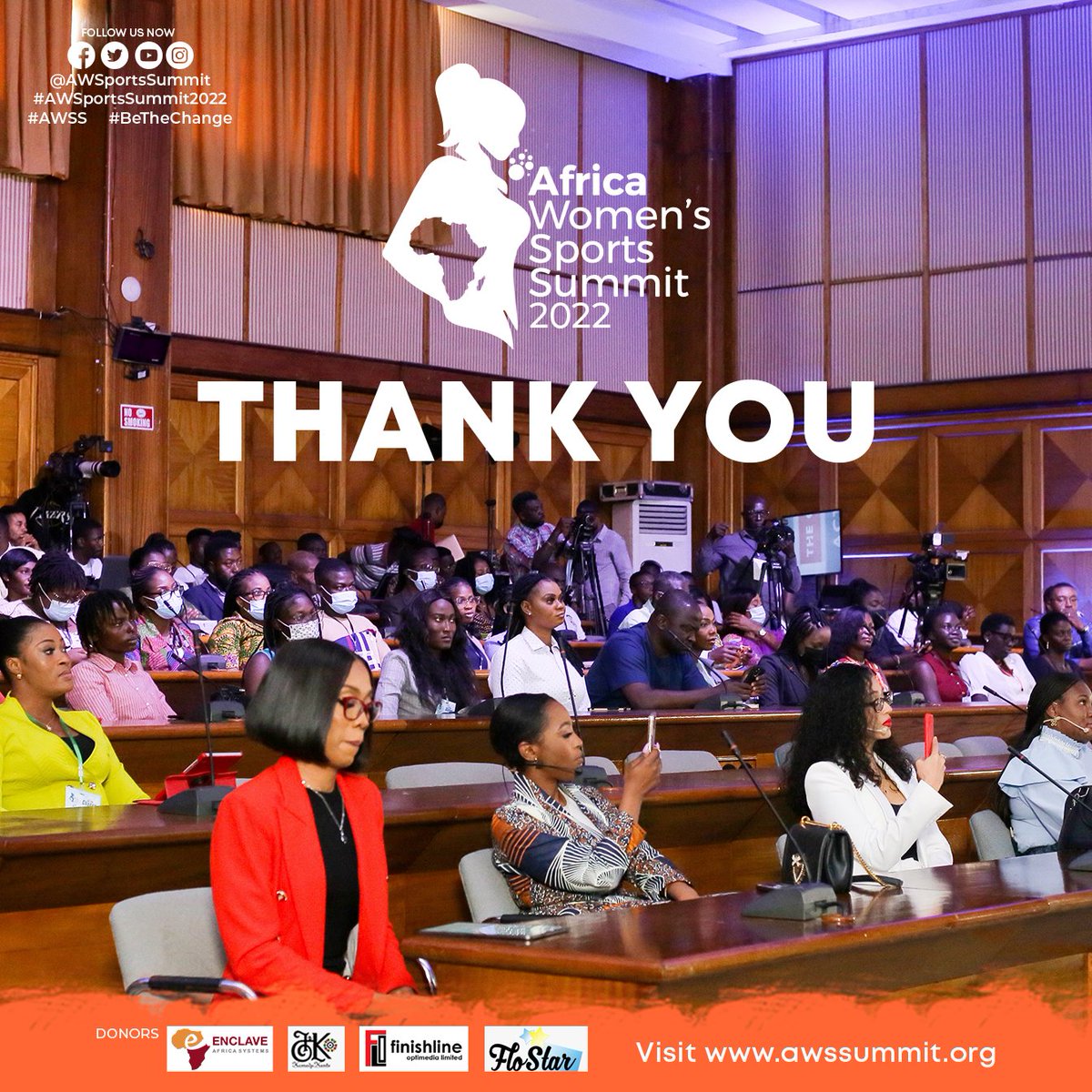 Africa Women's Sports Summit (@awsportssummit) on Twitter photo ๐ธ| #AWSportsSummit2022
- ๐ฃ ๐๐ฃ๐ฃ๐ฅ๐๐๐๐๐ง๐๐ข๐ก ๐ฃ -
โโโโโ
To all participants, speakers, moderators, donors, media and worldwide audience, team #AWSportsSummit says ๐๐
ท๐
ฐ๐
ฝ๐
บ ๐๐
พ๐ for making the #BeTheChange edition a success.๐
.#AWSS | awssummit.org | ๐ธ| #AWSportsSummit2022
- ๐ฃ ๐๐ฃ๐ฃ๐ฅ๐๐๐๐๐ง๐๐ข๐ก ๐ฃ -
โโโโโ
To all participants, speakers, moderators, donors, media and worldwide audience, team #AWSportsSummit says ๐๐
ท๐
ฐ๐
ฝ๐
บ ๐๐
พ๐ for making the #BeTheChange edition a success.๐
.#AWSS | awssummit.org |