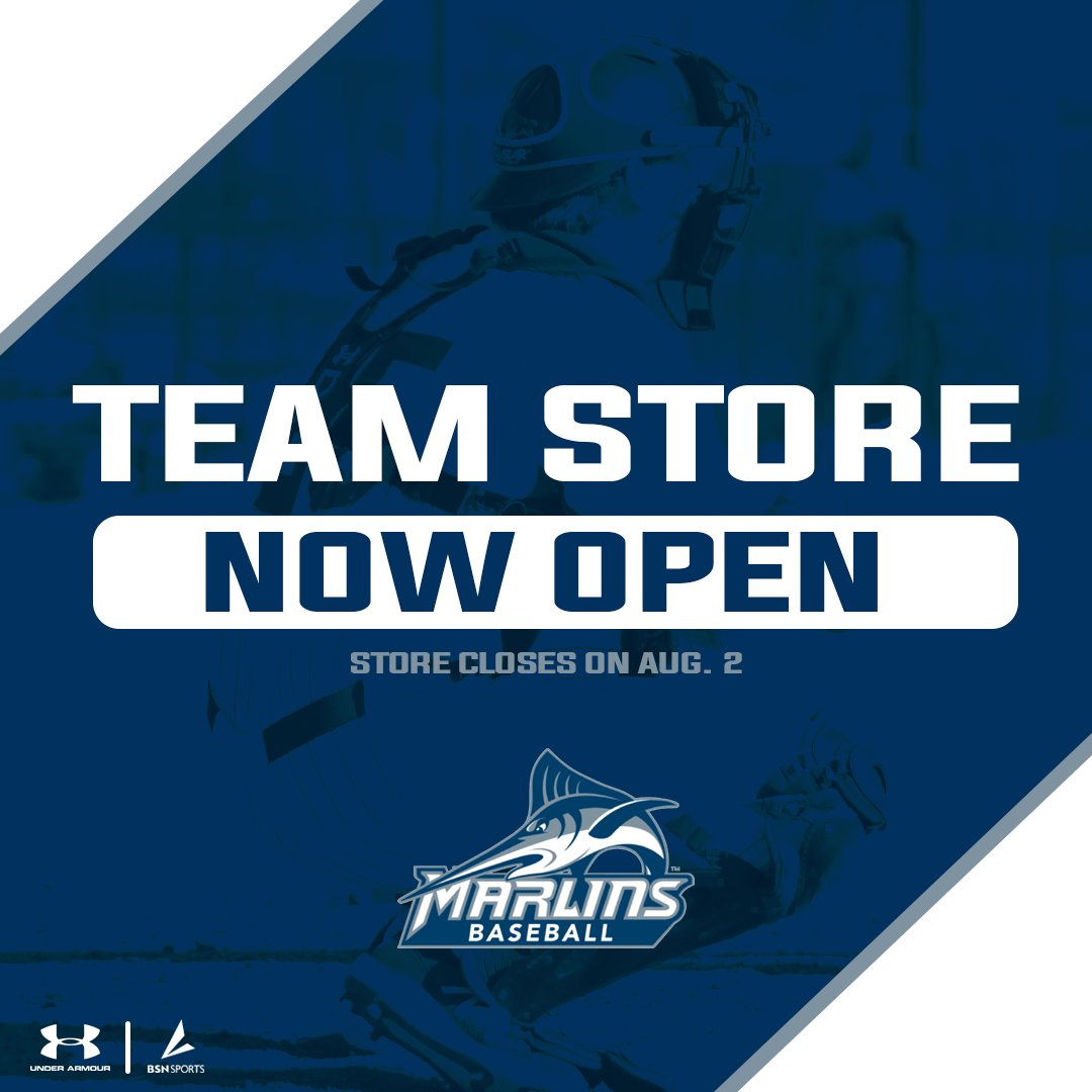 VWU Marlins Baseball on X: Our team store is now OPEN! Be sure to head  over to BSN Sports to get all of your VWU Baseball team gear by August 2nd!  STORE