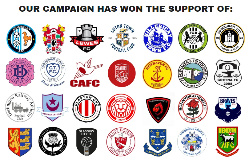 the_bigstep's tweet photo. So much respect for these 28 football clubs who say no to gambling sponsorship and campaign against it 👏👏 https://t.co/9BvwbodOwK