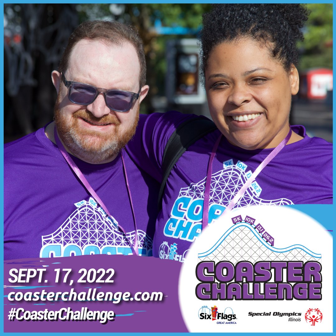 SO_Illinois's tweet image. Get ready for the twists, the turns, and the THRILLS...the #CoasterChallenge 🎢 is heading BACK to @SFGreat_America on 9/17! Ride the distance of a 5k, a half marathon, or a marathon ALL on roller coasters in the park. 

Get in on the fun at coasterchallenge.com.

@UCSIllinois