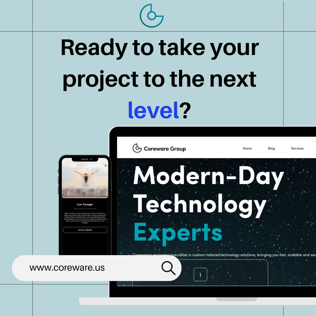 corewareus's tweet image. Coreware Group is the right team to make your project a reality. With all the right tools and a team of world class engineers, the possibilities are endless. 

#CorewareGroup #CWG #worldclasssolutions #customsolutions #softwaredevelopment #techsolutions #appdevelopment