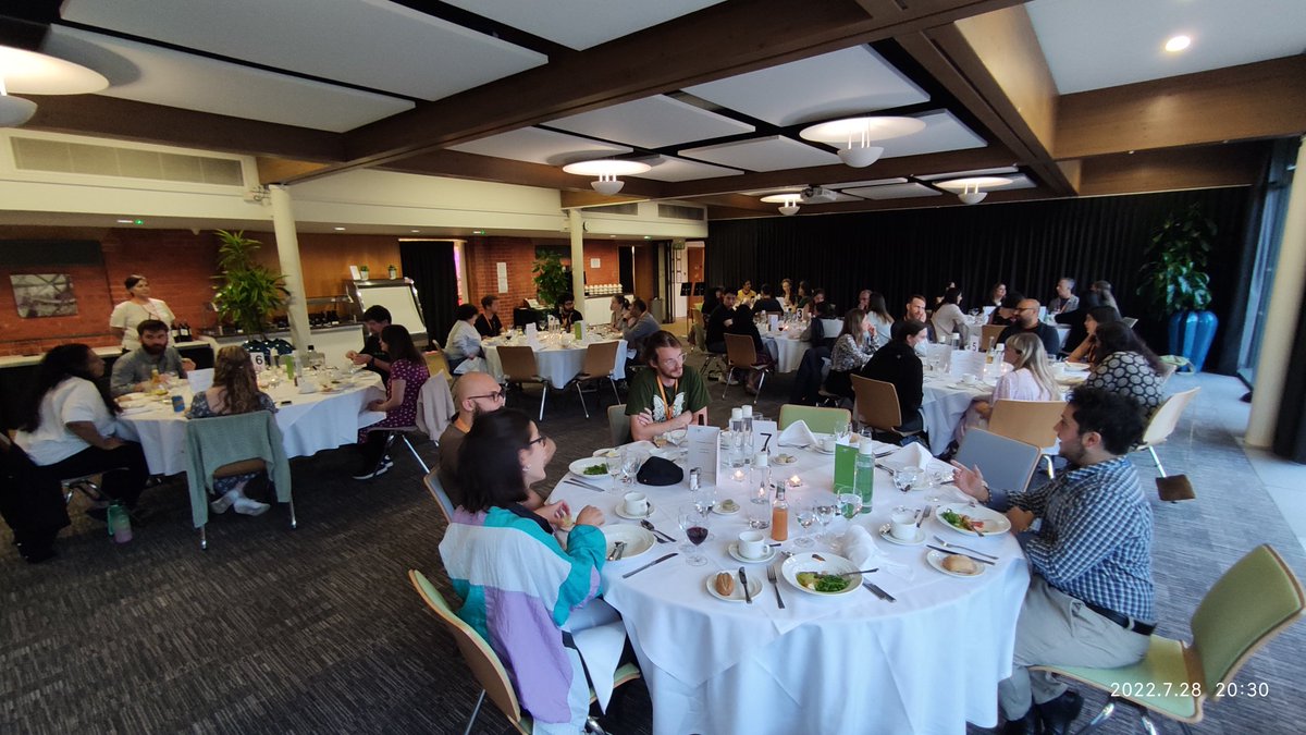 Weighoney's tweet image. It&apos;s the final (11th) night, with course dinner, great company especially when the organising team @JdaRocha1 is with us! #CoME22 @eventsWCS it has been eye-opening! #ComputationalMolecularEvolution #batch12