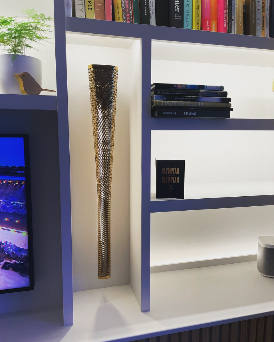 It’s only taken ten years, but I’ve finally had this displayed how it should be. @teamgb  #2012Olympictorch #tenyearanniversary