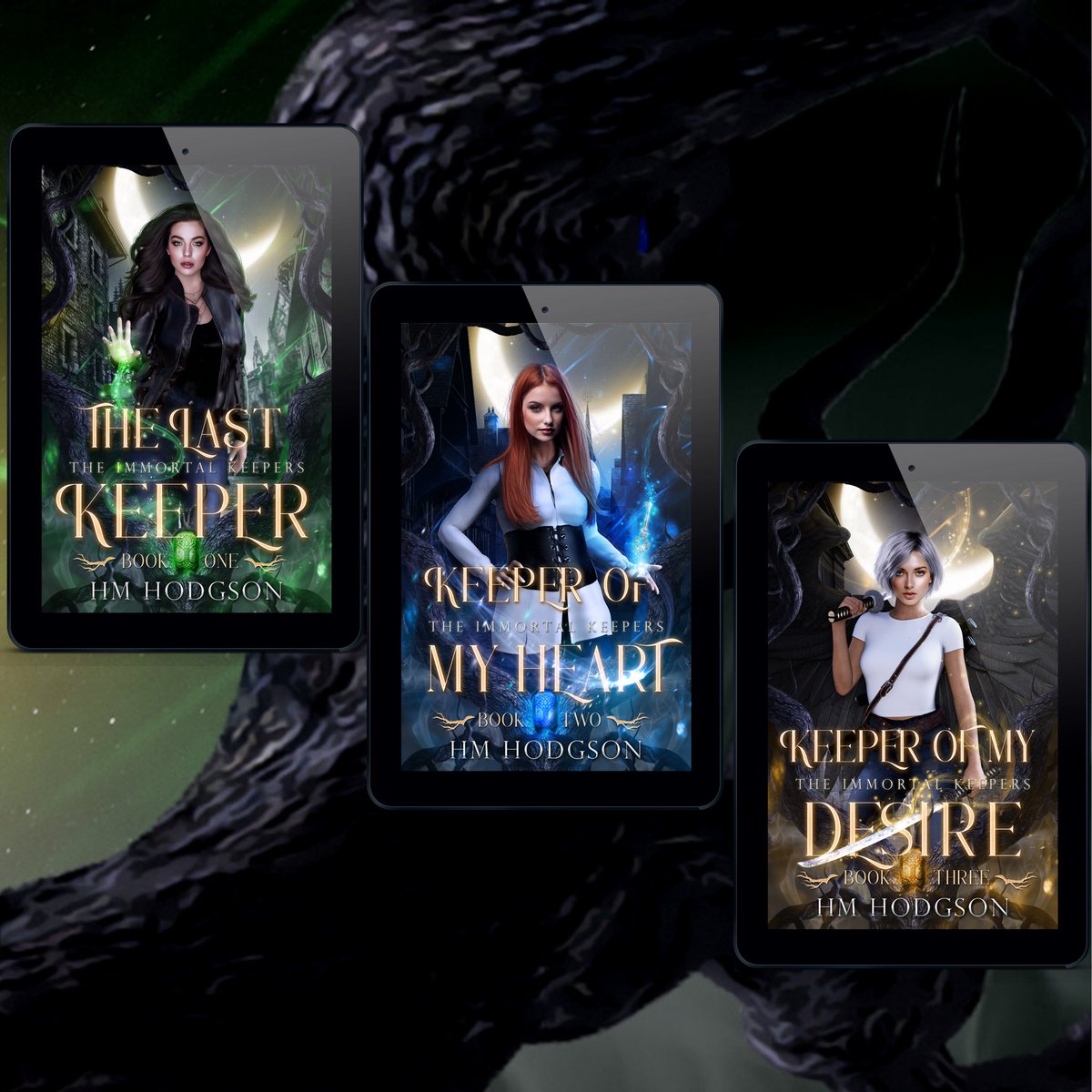 hmhodgson's tweet photo. Cover Reveal!

So this happened… with the awesome help of Amanda Pillar from Smoking Hot Covers, The Immortal Keepers have a new look ✨

https://t.co/QahCwgdAmD

#witchcraft #theworldtree #immortalwarriors #urbanfantasy #steamy #enemiestolovers #swordfighting #fantasyromance https://t.co/1GreiIT9HX