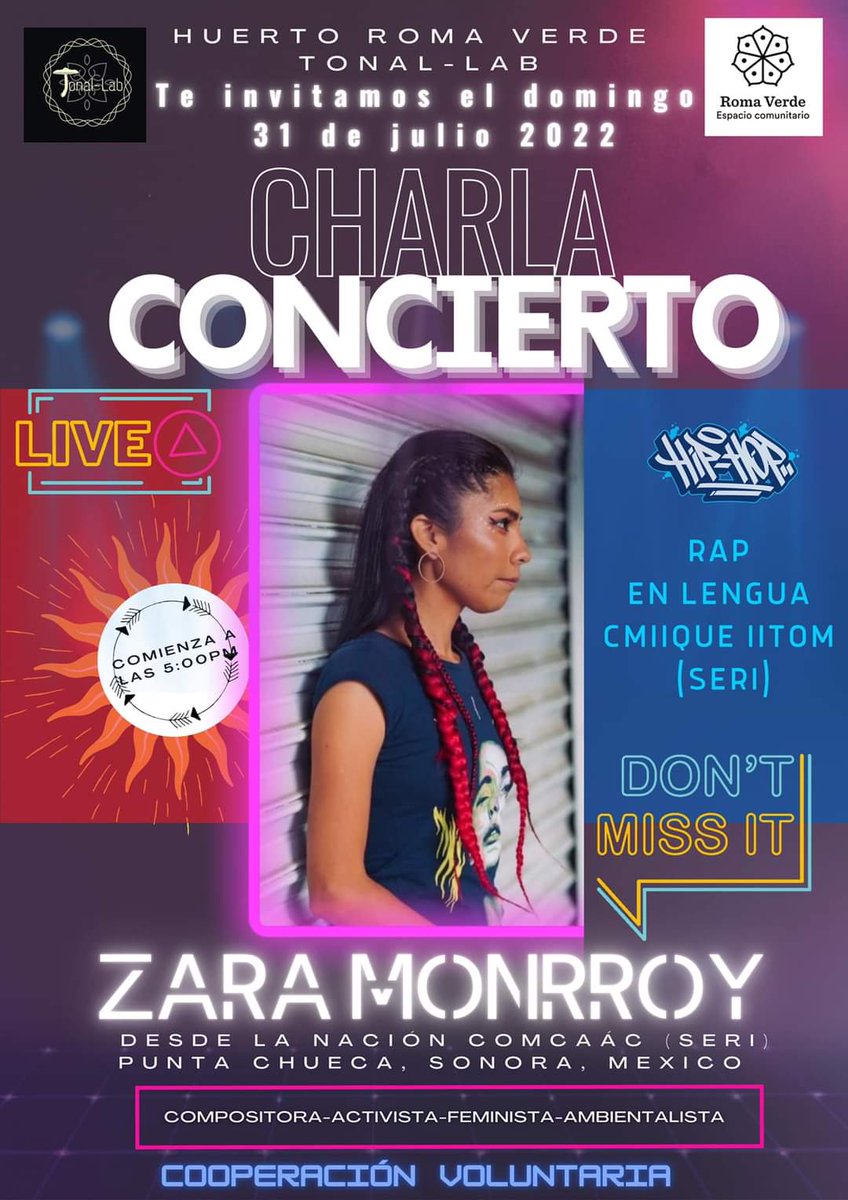 LabTonal's tweet image. Los esperamos el domingo.