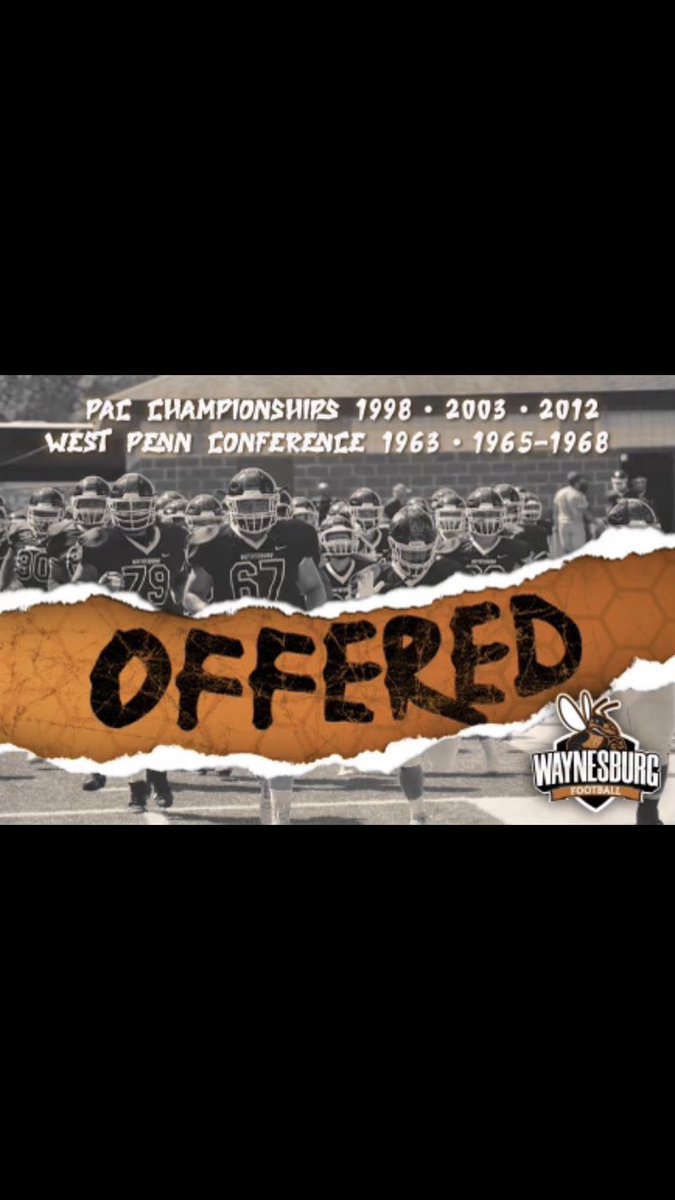 Blessed and thankful to receive an offer from Waynesburg University 🤎🧡@WUJackets @WU_SWARM @iamROADCLOSED