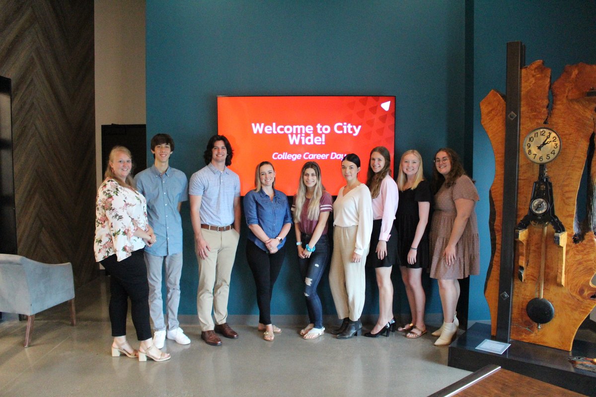 It's bring your college kid to work day at City Wide! Today, we hosted college students interested in gaining more information about different career paths they can take! We look forward to seeing these up-and-coming professionals build their careers.